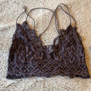 FREE PEOPLE Adella Bralette in Grey NWT!